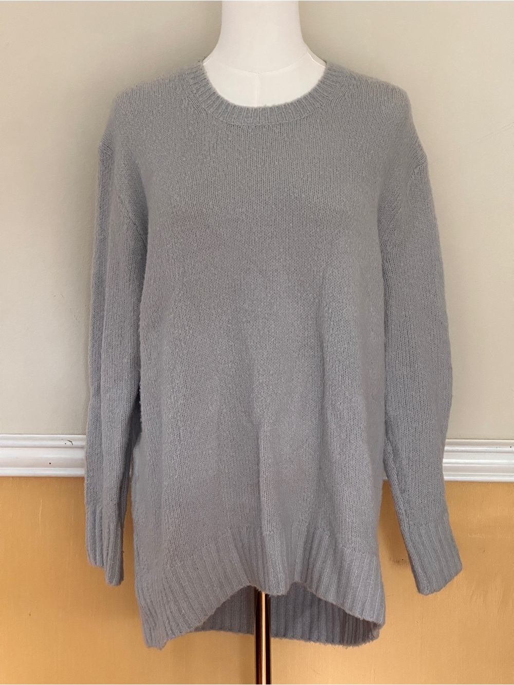 Workshop Republic Clothing Light Gray Crewneck Sweater